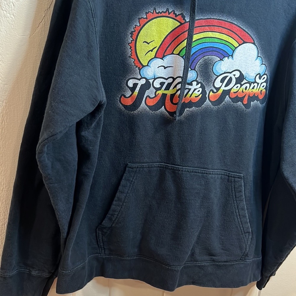 “I Hate People” Black Sweatshirt - Picture 5 of 9